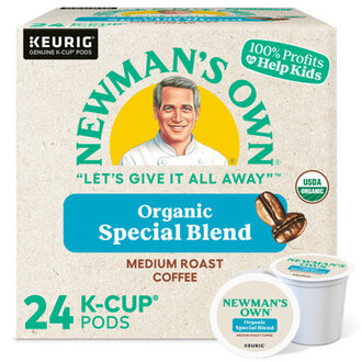 Newmans Own Organics Special Blend Keurig Single-Serve K-Cup Pods Medium Roast Coffee 24 Count