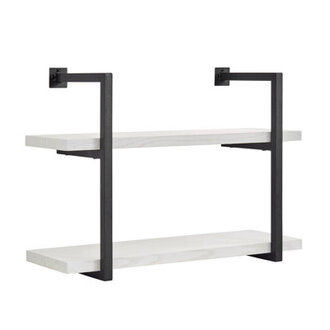 Romell 2 Tier Modern Accent Wall Shelf