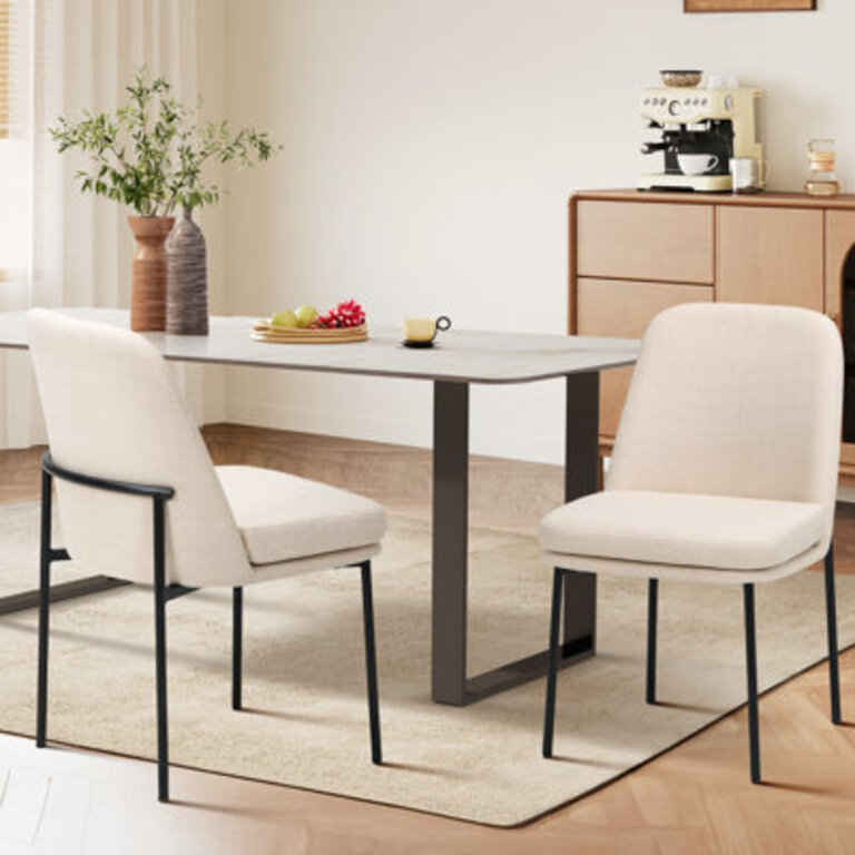 Fabric Upholstered Parsons Side Chair Dining Chair