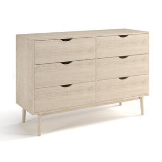 Indra 6 Drawer 4725 W Double Dresser