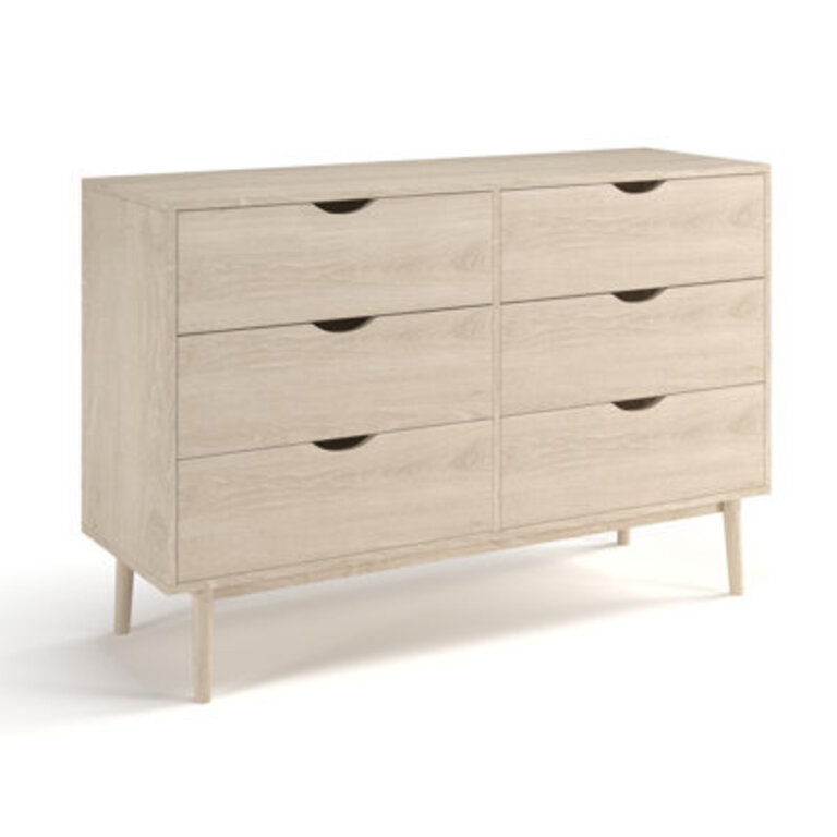Indra 6 Drawer 4725 W Double Dresser