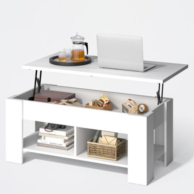 Sparta Lift Top Extendable Coffee Table With Storage