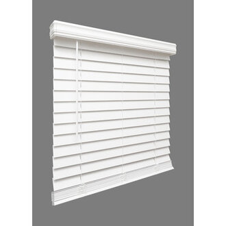 Symple Stuff Room Darkening 25-inch Faux Wood HorizontalVenetian Blinds