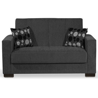 Annalice 65 in Fabric Upholstered 2-Seater 3-in-1 Sleeper Loveseat Sofa Bed with Storage