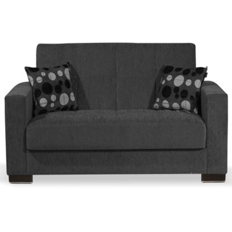 Annalice 65 in Fabric Upholstered 2-Seater 3-in-1 Sleeper Loveseat Sofa Bed with Storage