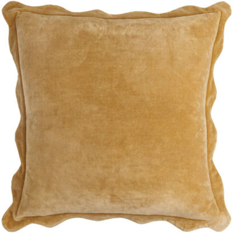 Collier Scalloped Edges Throw Pillow