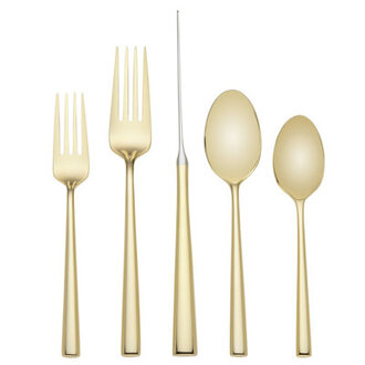 Malmo 5 Piece 1810 Stainless Steel Flatware Set Service for 1