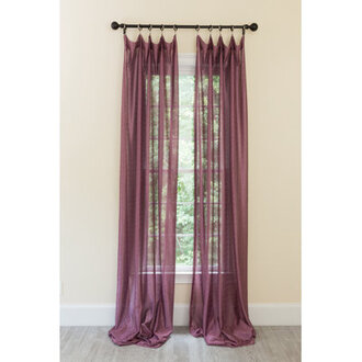 Etherton Polyester Semi Sheer Curtain Single Panel