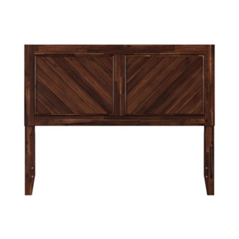 Emmitte Solid Wood Rustic Chevron Headboard