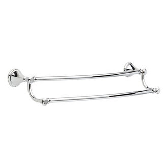 Cassidy 24 in Wall Mount Double Towel Bar Bath Hardware Accessory