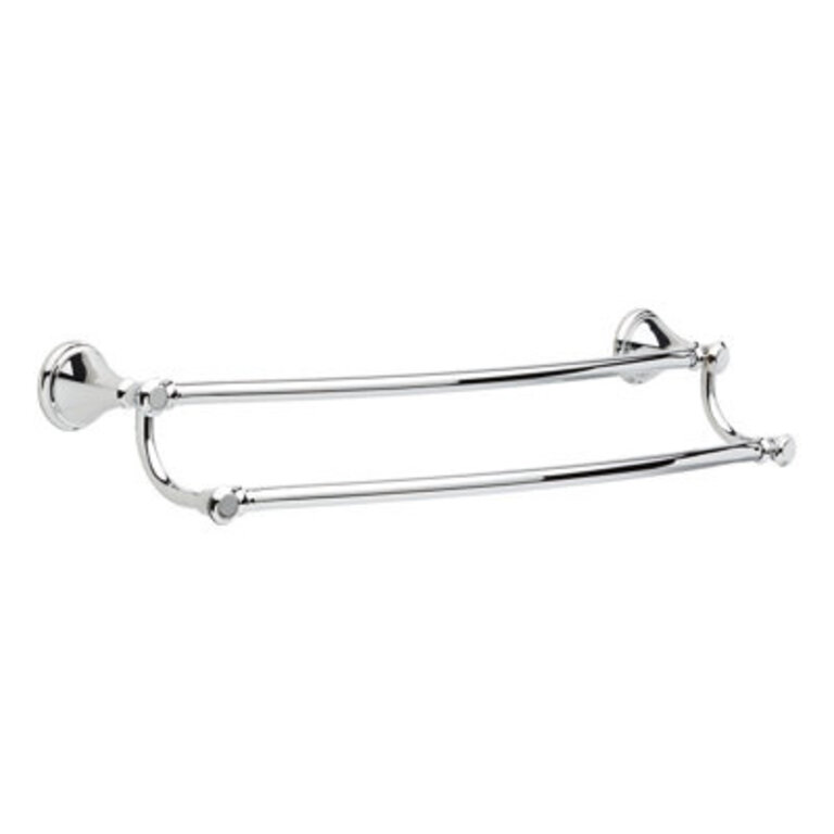 Cassidy 24 in Wall Mount Double Towel Bar Bath Hardware Accessory