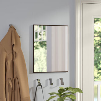 Cannella Metal Flat Wall Mirror