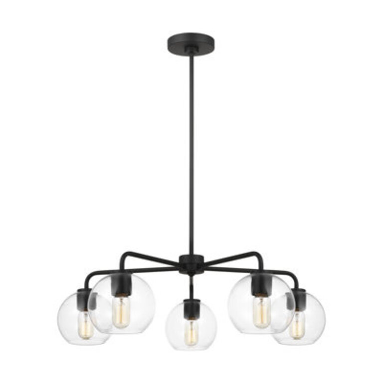 Childerley 5 - Light Sputnik Linear Chandelier