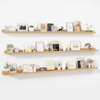 Wall-Mounted Floating Shelves for Bedroom Living Room