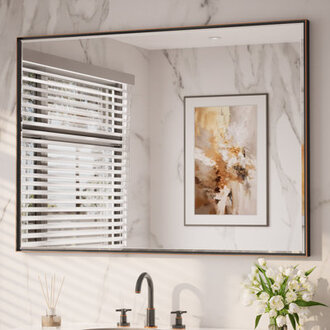 Areiona Beveled Bathroom Accent Vanity Mirror