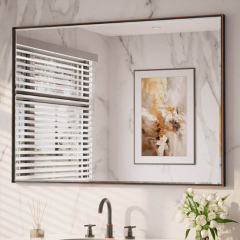 Areiona Beveled Bathroom Accent Vanity Mirror