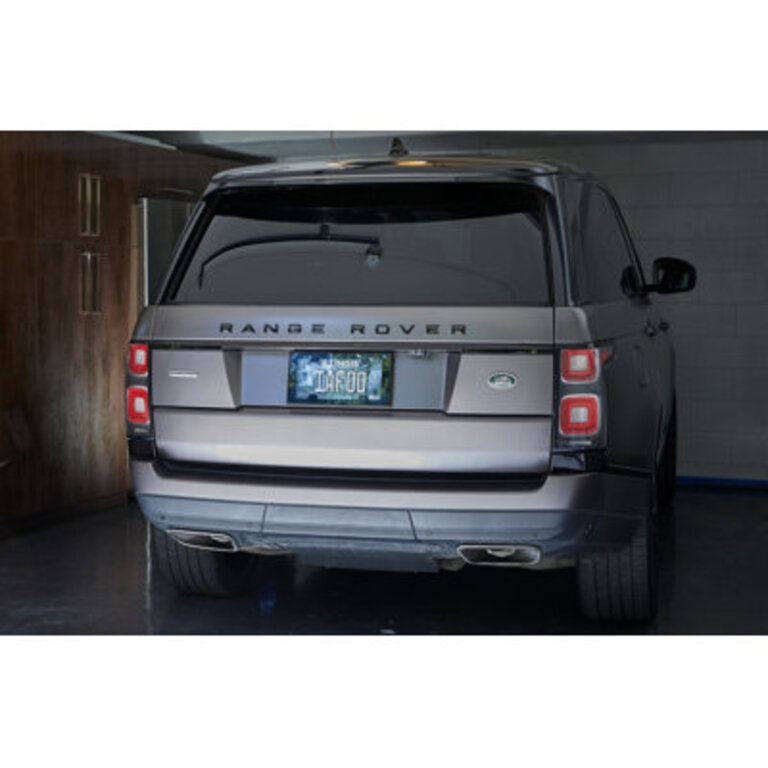 License Plate Tempered Glass Cover Hides All Screws