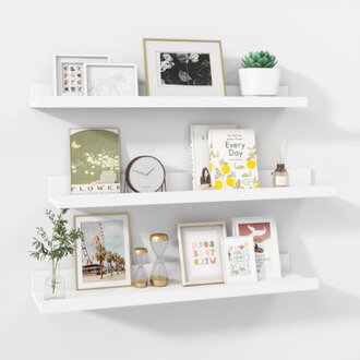 Wall-Mounted Floating Shelves for Bedroom Living Room
