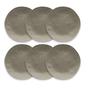 Set of 6 Laya Melamine Dinner Plates