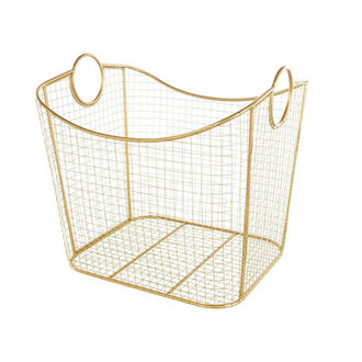 Deep Basket Organizer with Round Handles