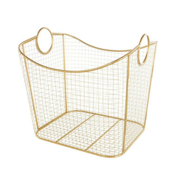 Deep Basket Organizer with Round Handles