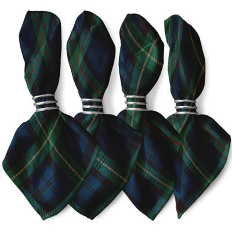 Kordell Plaid 4 Piece Napkin Set