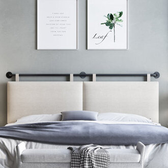 Upholstered King 100 Linen Panel Headboard