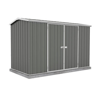 Absco Premier Metal 10 W x 5 D Metal Galvanized Steel Weather Resistant Storage Shed