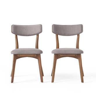 Set of 2 Putnam Solid Back Side Chairs