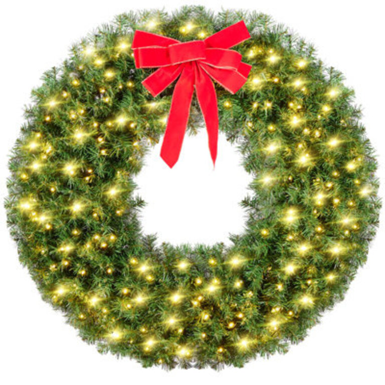 Heurlin Multi-sized Faux Lighted Wreath