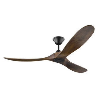 3- Blade Large Indoor Solid Wood Ceiling Fan With Remote Control