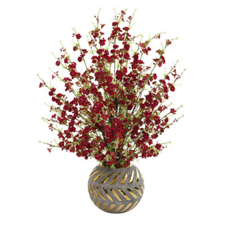 Cherry Blossom Arrangement in Vase