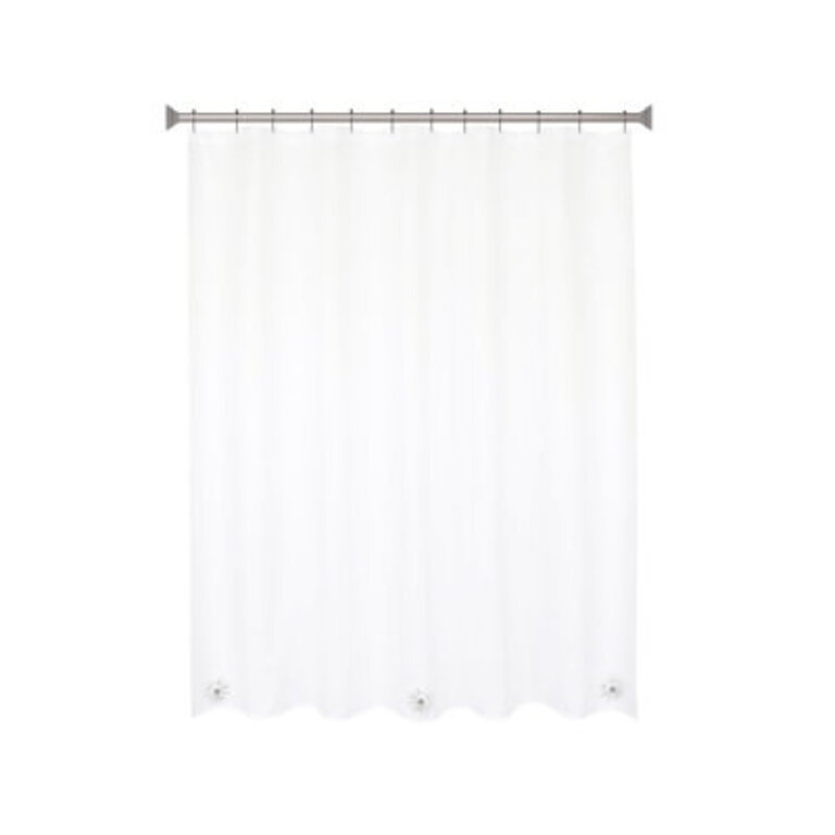 Wayfair Basics PEVA Solid Color Single Shower Liner