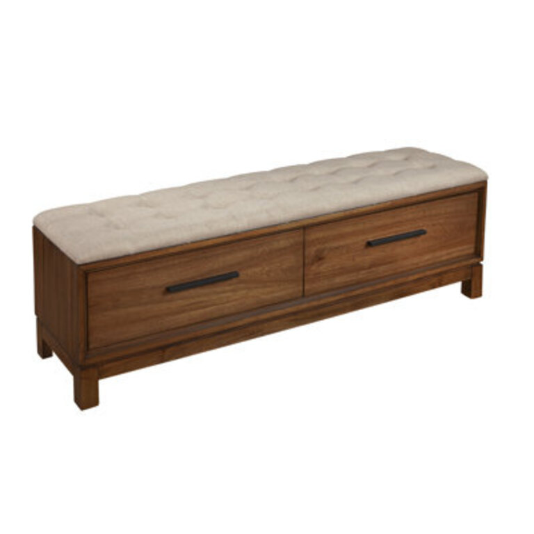 Wrightia Polyester Blend Upholstered Storage Bench