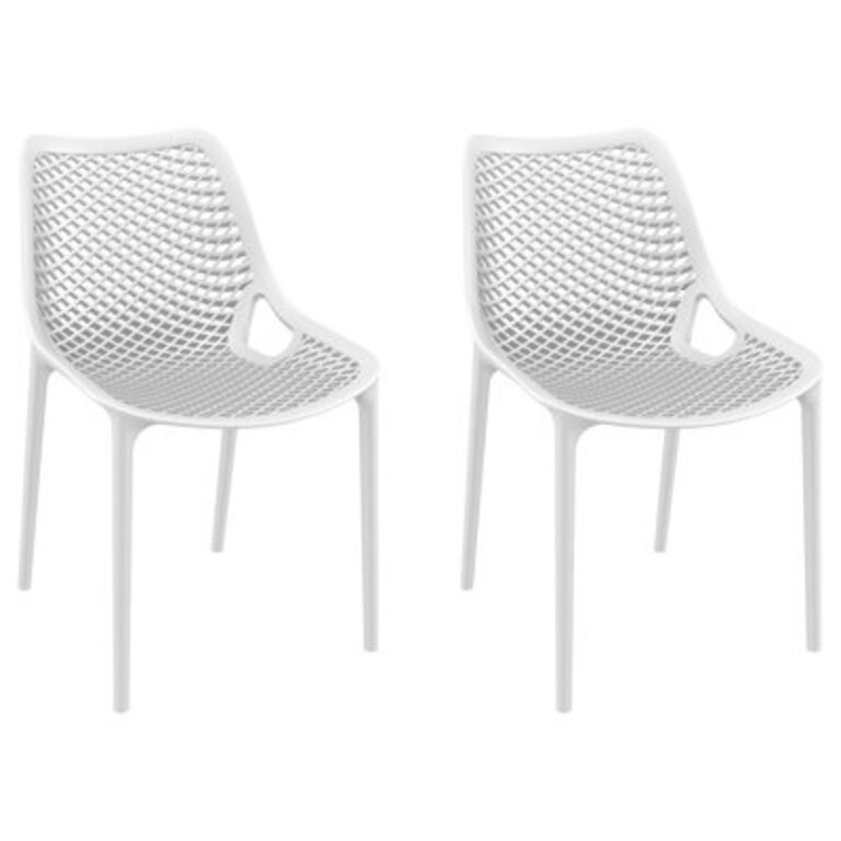 Set of 2 Farrah Stacking Patio Dining Chairs