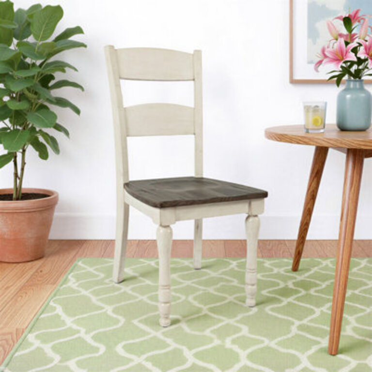 Set of 2 Hebden Solid Wood Ladder Back Side Chairs