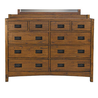 Orpha 10-drawer Solid Wood Double Dresser