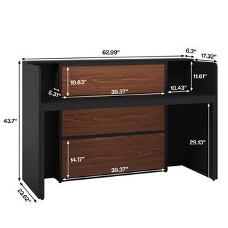 Jacon Rectangular Reception Desk
