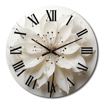 Dagheid Blossoming Beauty In Minimalism Beauty I - Minimalism Wall Clock