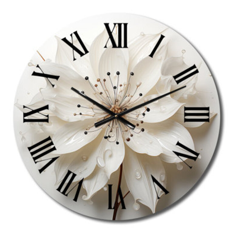 Dagheid Blossoming Beauty In Minimalism Beauty I - Minimalism Wall Clock