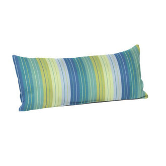 Casual Cushion Stripe Sunbrella Fabric 1-Piece IndoorOutdoor Lumbar Pillow 22W x 9L