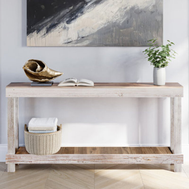 The Holiday Aisle 60 Narrow Solid Wood Console Table