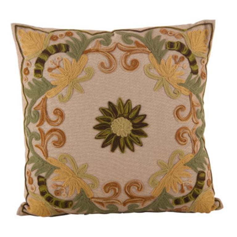Wells Cotton Floral Throw Pillow