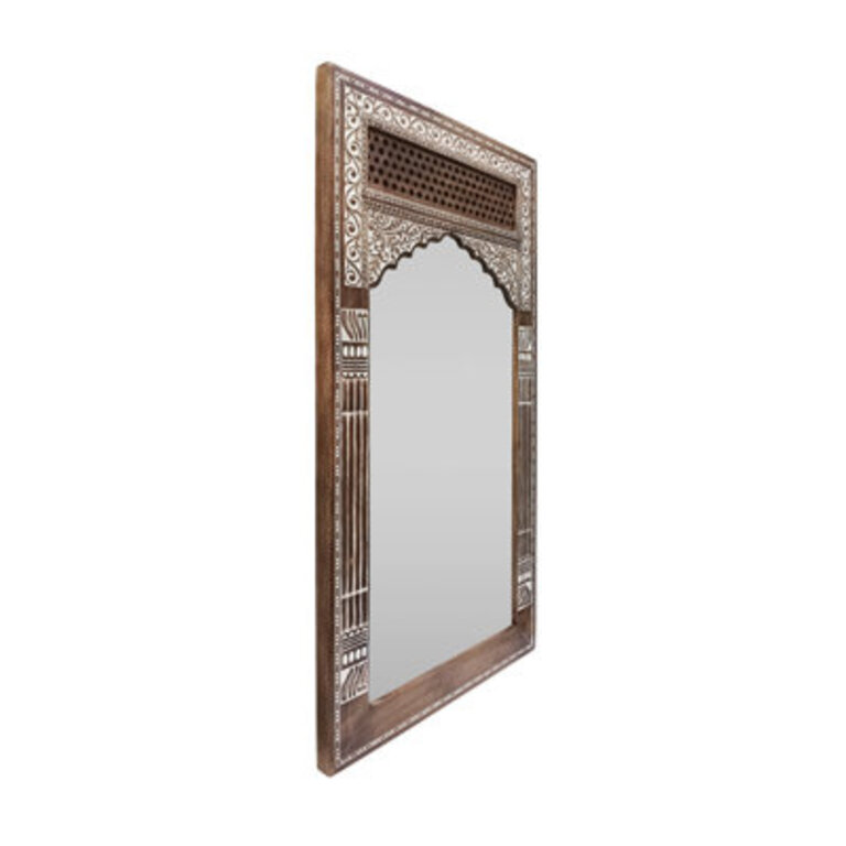 Wood Standing Mirror