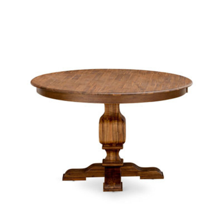 Ariahana Kitchen Dining Table - a Round Wooden Table Top with Base
