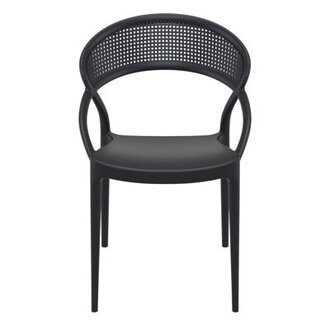 Set of 2 Farrah Stacking Patio Dining Armchairs