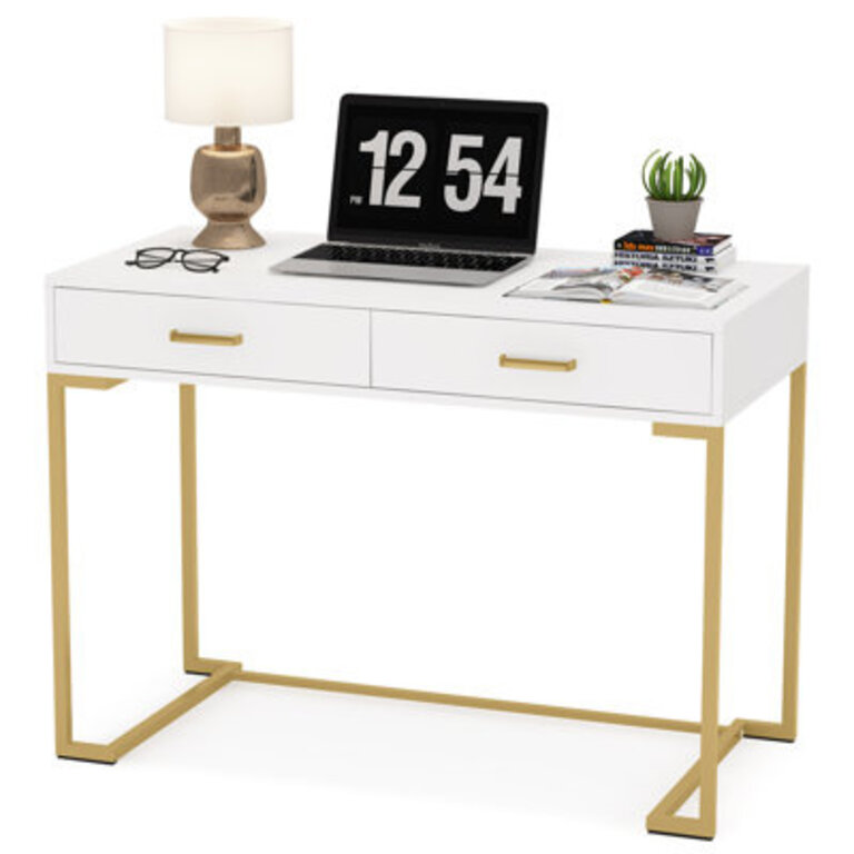 Secil Modern Desk with 2 Drawers