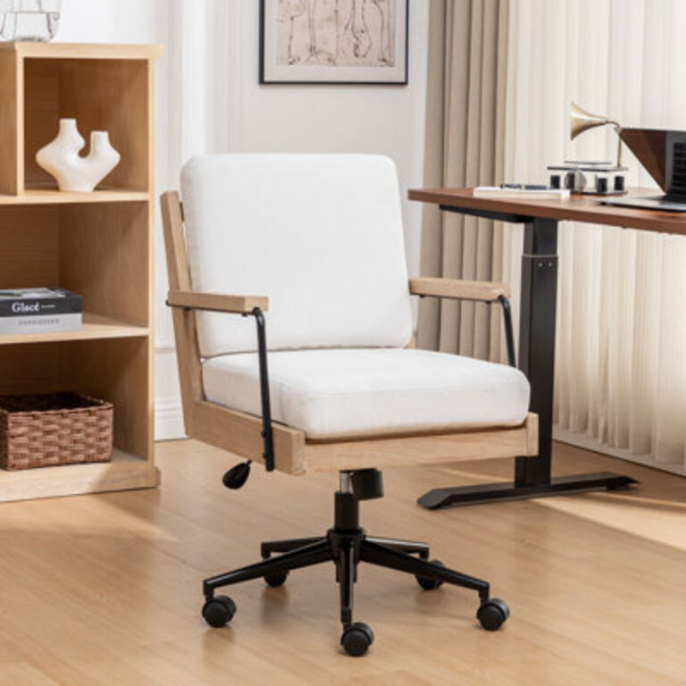 Swivel Solid Wood Office Chair