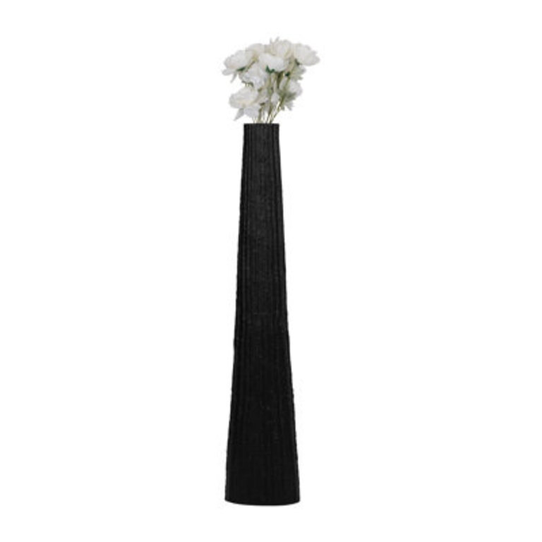 Katarin Decorative Floor Vase for Home Decor - Modern Tall Vase with Textured Finish - Sculptural Vases for Living Room - Statement Flower Vase for Corner Spaces