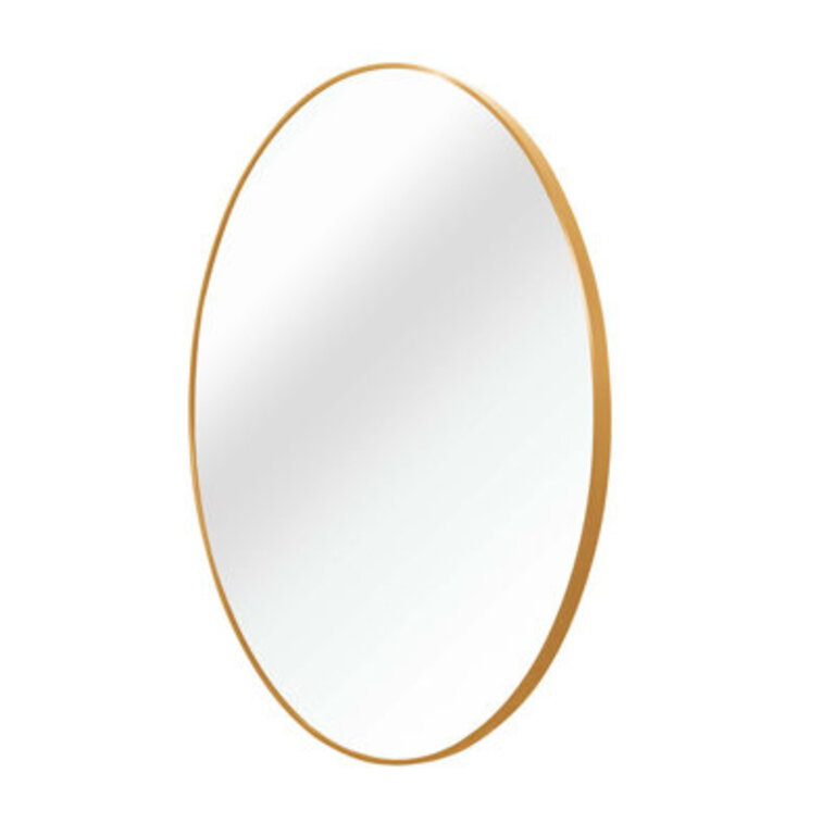 Hermien Bathroom Mirror Aluminum Alloy Wall Mirror